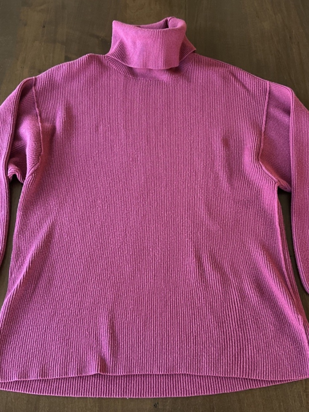 Free People Softly Structured Knit Oversized Tunic Berry Crush Sz Small